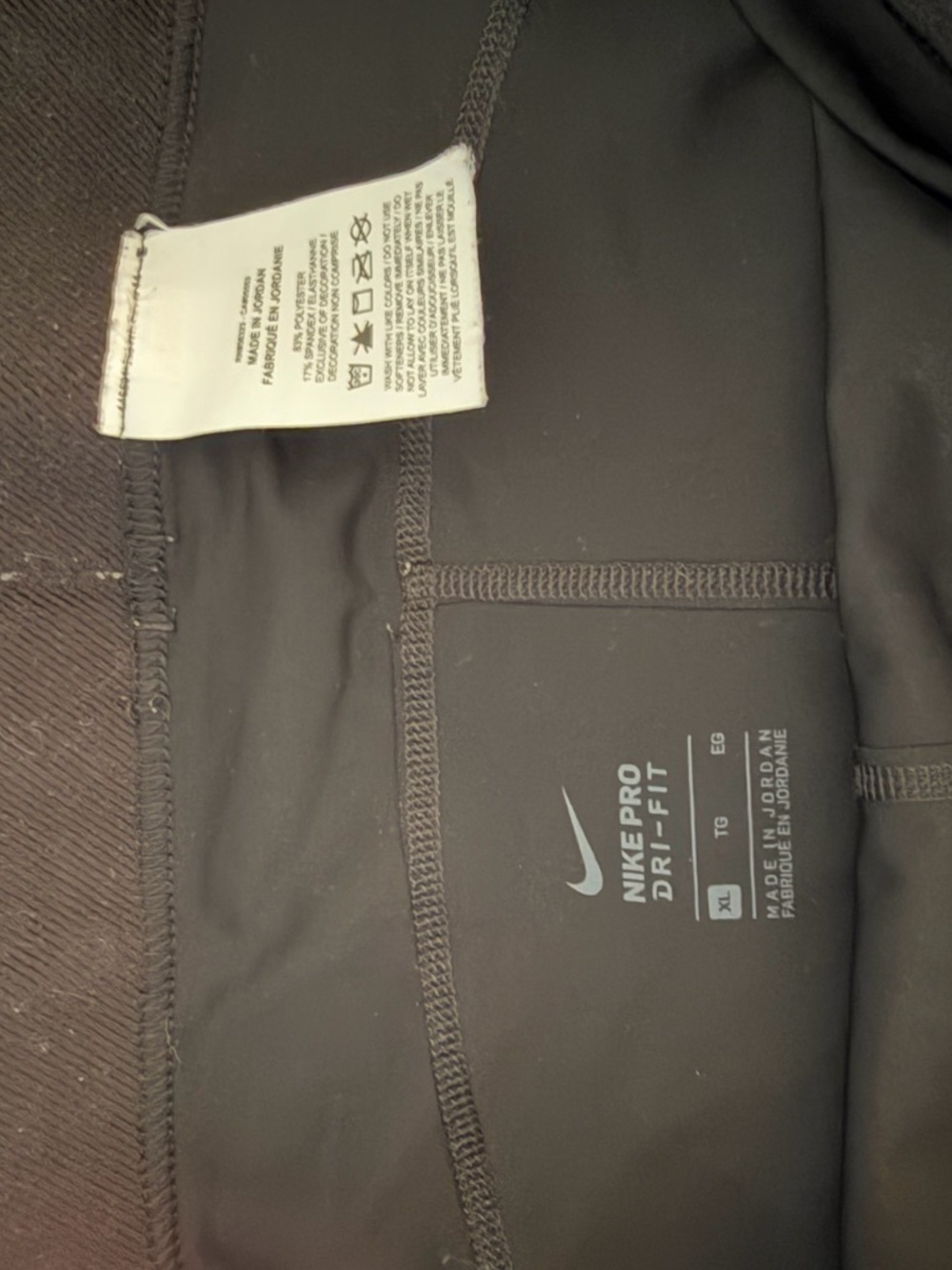 Nike Pro Black Biker Shorts - Picture 2 of 2